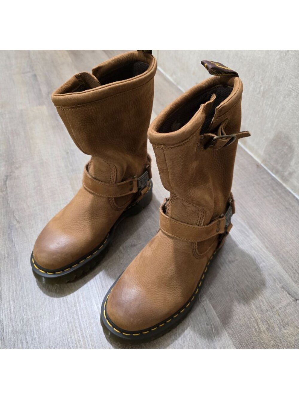 Dr. Martens Anistone Hi Desert Brown Biker Boots Women’s 9 Men’s 8 EU 41